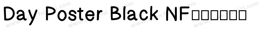 Day Poster Black NF字体转换